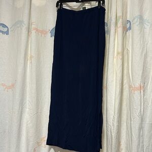 Lauren Ralph Lauren Navy Maxi Straight Skirt L